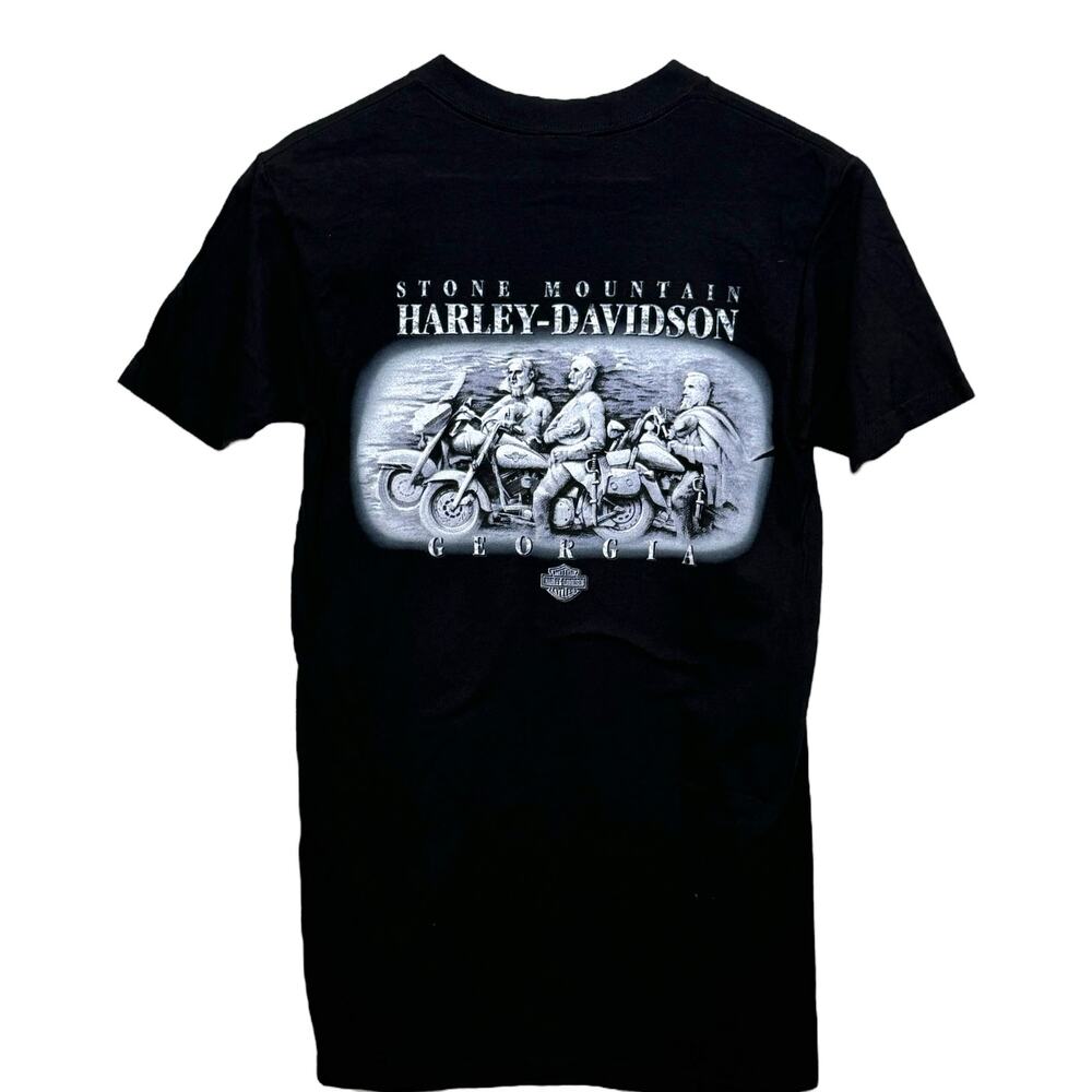 Harley Davidson Stone Mountain Georgia Size Small Black T-Shirt